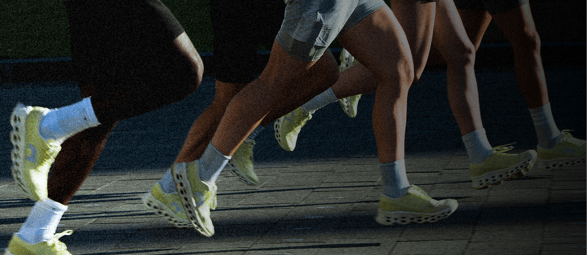 Runners on the road
